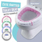 Cute Knitted Toilet Seat Cover with Handle