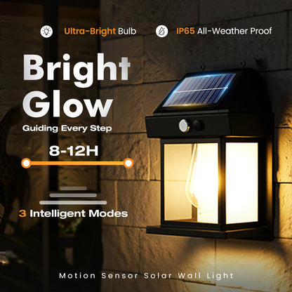 ✨ 50% OFF! 🏡 Solar Tungsten Wall Light – Auto-on, warm glow & wire-free ✨