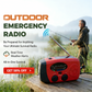 🎉 50% OFF NOW! 📻 Portable Solar & Hand Crank Emergency Radio – LED Light & NOAA ✨