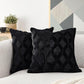 📢📢50% OFF !! ⏰Soft Plush Cushion Cover with Embroidered Geometric Diamond Pattern Minimalist Solid Color Throw Pillow Case for Sofa