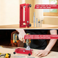 Door Hinge Mortise Jig Kit – 6061 Aluminum, Adjustable 2.5"–5" – Secure Clamping, Precision Routing – For Carpenters & DIY! 🔧✨