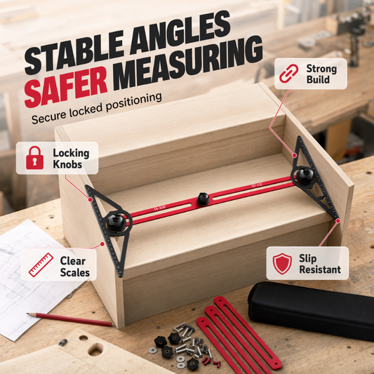 ⏳Time-Limited Special⏰🔧 Multi-Function Woodworking Marking Tool Kit – Measure, Lock & Mark
