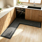 📢📢50% OFF !! ⏰Quick-Dry Kitchen Mat – L-shape diatomite, absorbs water & oil, non-slip. Keeps kitchen dry & safe! 🛡️✅