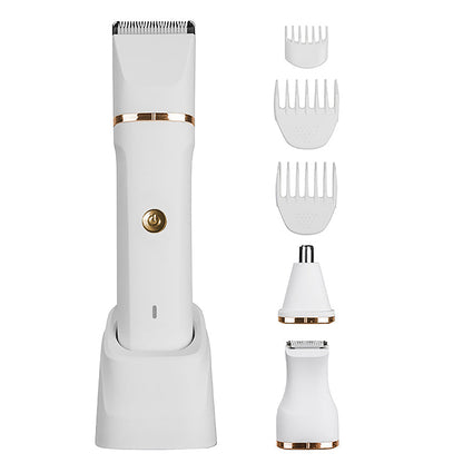 ⏳🔥LIMITED-TIME 50% OFF! ⏰✂️ 3-in-1 Electric Beard Trimmer with Base – Gentle, Quiet, Multi-use 🧔