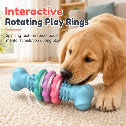 📢📢50% OFF !! ⏰Durable TPR Bone Shaped Dog Chew Toy Bite Resistant Teething Toy for Large Dogs🦴
