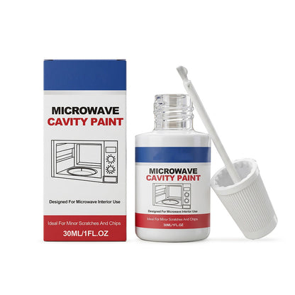 🛠️ Microwave Cavity Paint – High-Gloss White Microwave Interior Repair Paint With Built-In Brush