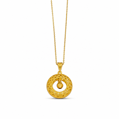 🍀 LIMITED-TIME 50% OFF! ✨ Spinning Fortune Bead Dreamcatcher Filigree Pendant Necklace – Fidget, Lucky, Hypoallergenic ✨