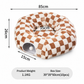 🎄🐱 Christmas Tunnel Cat Bed – Donut Pet Cave & Cushion, Limited Edition, Removable & Washable 🎁✨