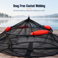 Floating Collapsible Fishing Keep Net with Float Balls Coated Anti Snag Fish Guard Net Bag for Sea Fishing