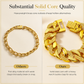 🔥📢⌚ Men's Vietnamese Sand-Gold Style Bracelet – Matte Sandblasted Finish & Watch Clasp💎