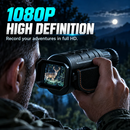 See In The Dark Instantly! 1080P 16X Zoom Night Vision Monocular