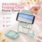 Cute Chair Shaped Cell Phone Stand Creative Desktop Holder and Decorative Ornament for Dormitory